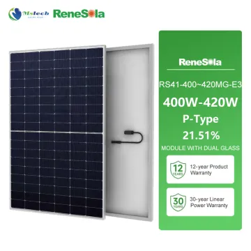 Affordable Renesola P-Type PV Module: Prices and Specifications for 400W to 420W Monocrystalline Solar Panels with Half Cell Technology
