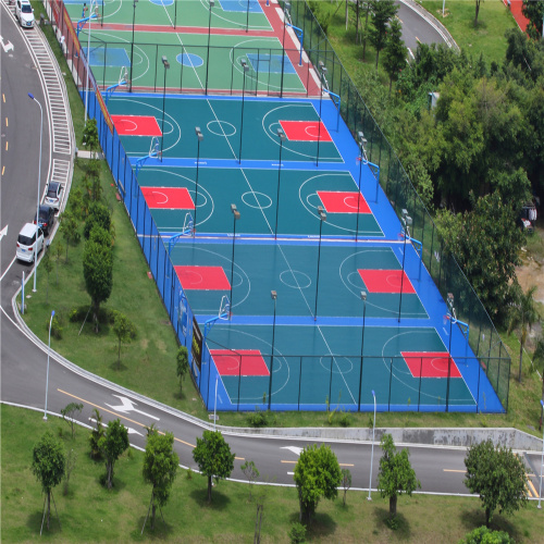 Anti-skidding PP Interlock Outdoor Flooring Court Tiles