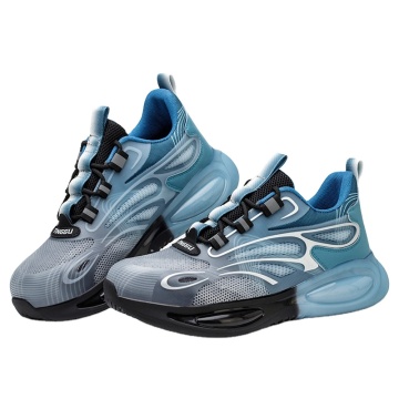 Fashion Sneakers with Shock Absorption and Anti-Smashing Steel Toe Safety Shoes