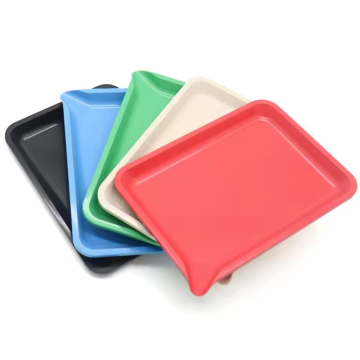 2024 benutzerdefiniertes Logo Abbaubares Plastikrollschale mit Ausgussgur