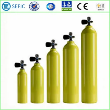 High Pressure Seamless Steel Scuba Tank Oxygen Cylinder for Diving