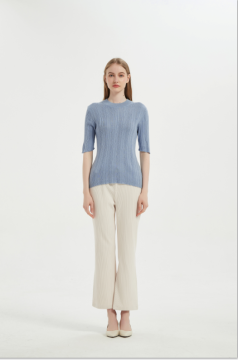 Cashmere Silk Anti-Bacterial Short Sleeves' Tshirt