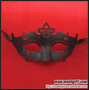Hot Sell High Quality Black Plastic Halloween Masquerade Mask Super item