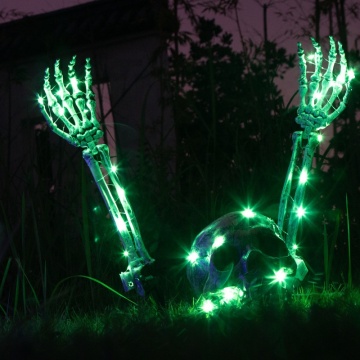 Cross-Border Halloween Decorations: Skeleton Hand Insert Set for Scene Layout and Lighting Props