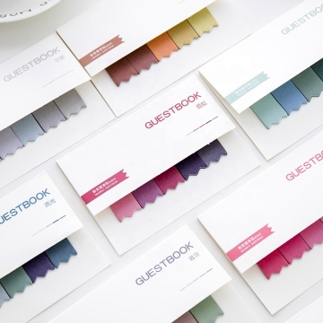 New Arrived Morandi Colored Self-Adhesive Memo Pad Sticky Note Set