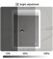 Mirror retroiluminado do diodo emissor de luz anti-nevoeiro atualizado para o banheiro