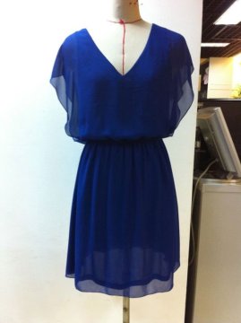 FLUTE SLEEVE DRESS