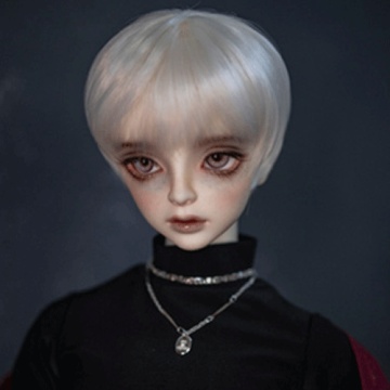 BJD Wig Boy White Short for SD Doll