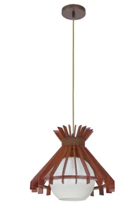 Red wood Lamp Designed Interior Decoration pendant Lighting