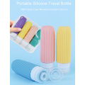 Conjunto de botellas de viaje de silicona portátil Contenedores de artículos de tocador