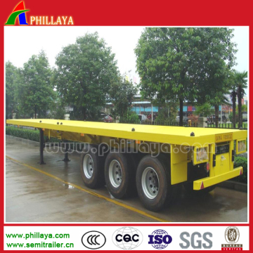 Three Axles Container Flatbed Trailer with Twist Locks