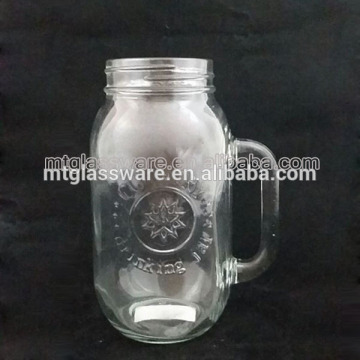 Glass mason jar with decal 5153