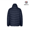 Jaqueta masculina compacta com capuz para viagem