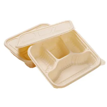Food Container Compartment Biodegradable Cornstarch Tray