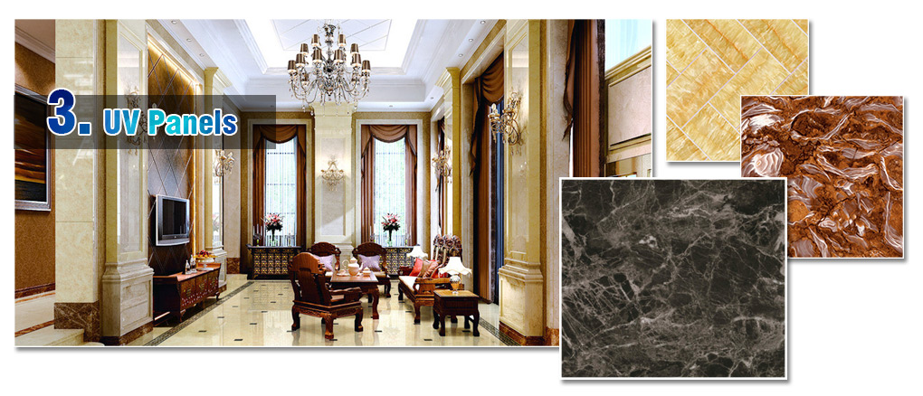 Factory Environmental Protection Uv Coated Marble High Glossy Mdf Panel7