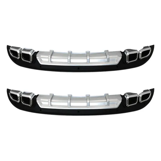 Super Quality Rear Bumper Diffuser Lip Spoiler Air Outlet Black/Silver Body Kit for Chevrolet CRUZE 17