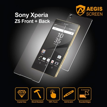 Tempered glass screen protector air conditioner installation accessories for sony xperia z5 front+ back