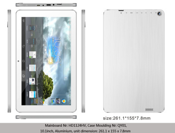 10.1inch IPS Tablet PC, Rockchip Quad Core (HD1124HV-10.1IPS-RK3188-8GB)