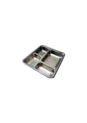 Stainless Steel Divided Dinner Plate