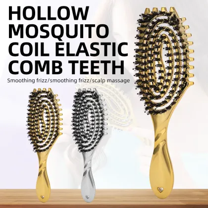 Salon Nylon Bristle Hair Massage Comb