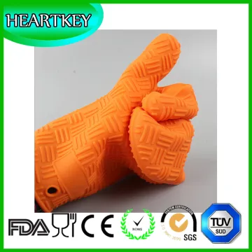Heat Resistant Thick Silicone Gloves & Meat Claws Barbecue Oven BBQ Grill Gloves Pot Holder Mitt Kitchen for Cooking