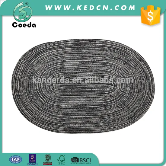 Foldable Oval Polyester Table Placemat