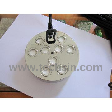 LED auto changing color 9 sprayer ultrasonic humidifier, mist maker