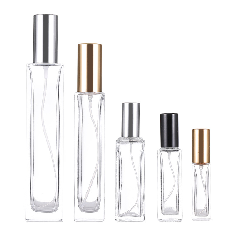 1OZ 30ml Clear Glass Square Aromizer Bottle