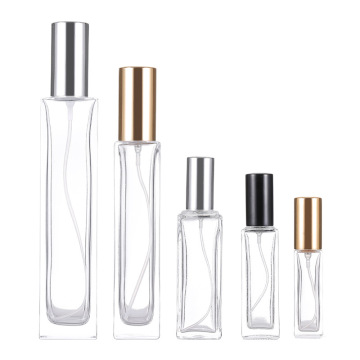 Bouteille d&#39;atomiseur de parfum carré de 1 oz de 30 ml en verre transparent