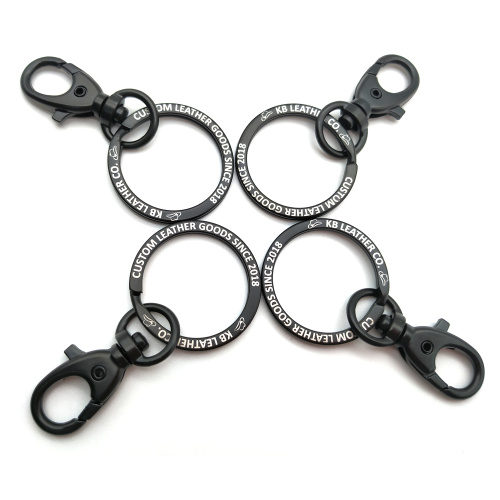 Spring Snap Hook Metal Flat O KeyChain Ring