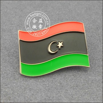 Libya Flag Lapel Pin, Metal Badge (GZHY-LP-005)