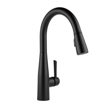 Rubinetto matto di rubinetto nero tira fuori cucina