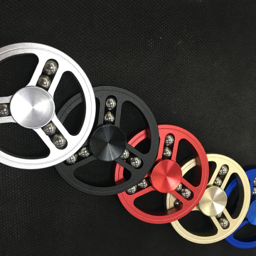 New Novelty Aluminium Alloy Hand Spinner Time Long Anti Stress Toys Vehice Wheel Fidget Spinner