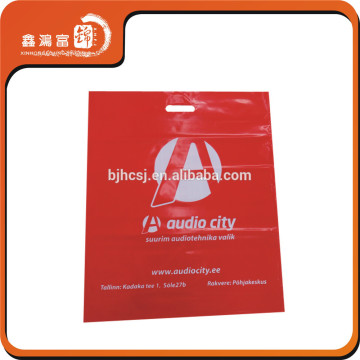 custom shopping PE plastic bag printing apparel