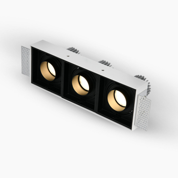 18W*3 LED Rectangular Dimmable Spotlight - Hotel Grill Light