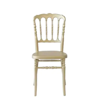 Stackable Crystal Wedding Dining Napoleon Chairs