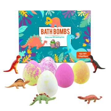Fizzies de baño orgánico de voz de planta - Bombas de baño para niños de huevo vegano de dinosaurio para Navidad