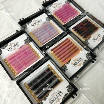 Korean Non-Blue Rich Black Individual Eyelash Extensions - Wholesale OEM