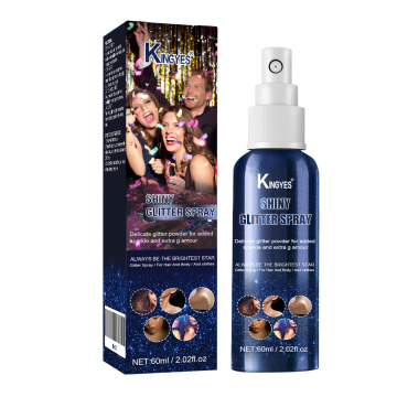 2025 Glitter Spray: Hollagrabador holográfico temporal y resaltador corporal