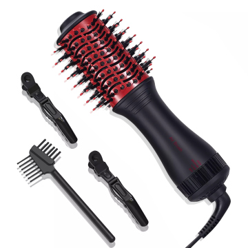 4-in-1 Professional Hair Dryer Brush: Straightener, Blow Dryer, Volumizer, and Ionic Care