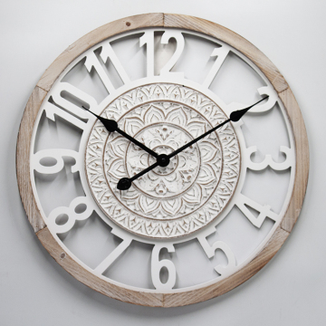 Farmhouse Numeral Wooden Wall Clocks for Home Decor
