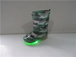 Children of PVC rain boots