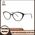 Armações ópticas elegantes de acetato antiderrapante e metal