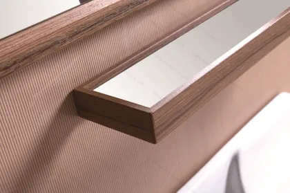 Floor Standing Wood Grain Space Aluminum Alloy Bathroom Furnitures Vanities Cabinets