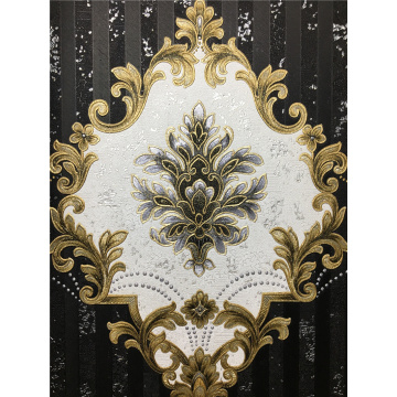 Luxury Damask Vinyl Wallpaper For Living Room Wallcovering