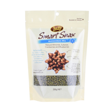 Custom Food Grade Moisture Barrier Stand Up Pouch Bags With Window