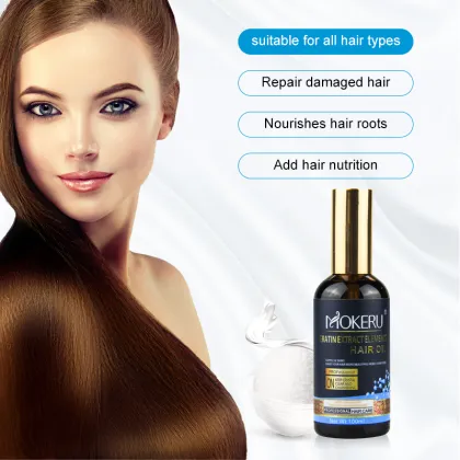 Premium Biotin Keratin Essential Oil 100% Natural Hair Oil Mix - OEM Wholesale