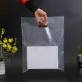 take-away plastic bag with die cut