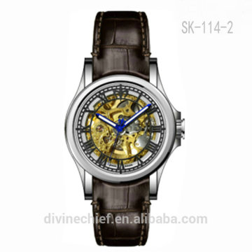 Genuine Leather Automatic black watch