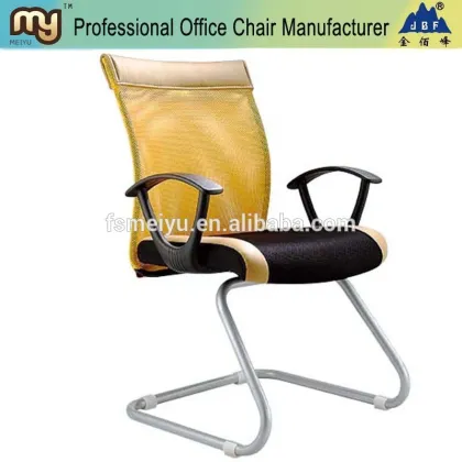 Ergohuman fabric visitor chair with Chrome-plating steel-D3210#